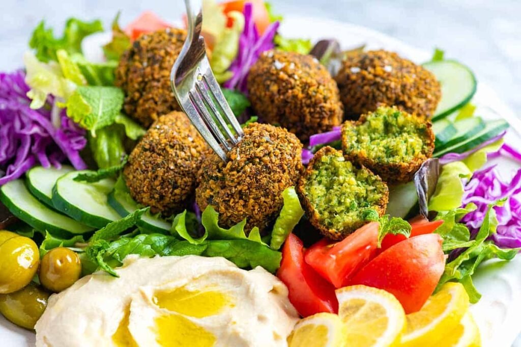 what to have with falafel wraps