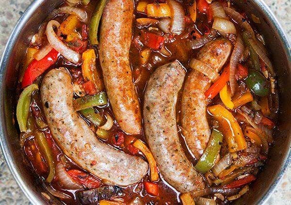 how to prepare italian sausage with peppers